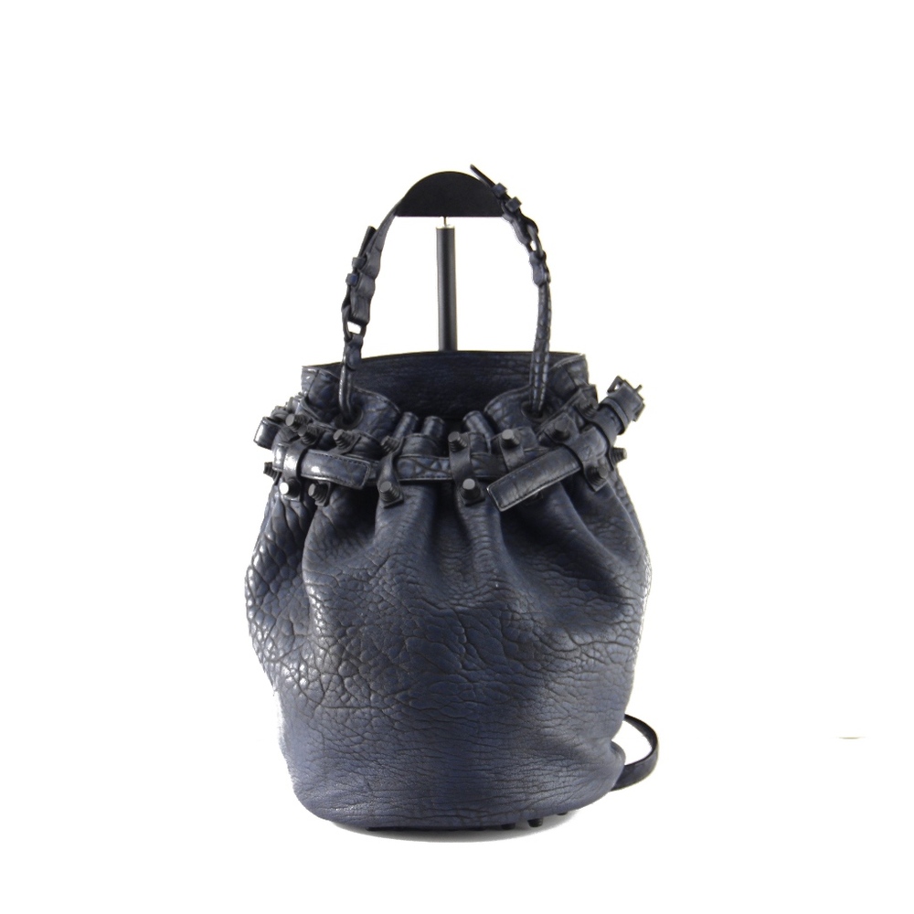Diego Medium Pebbled Leather Bucket bag